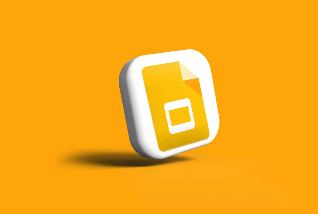 google slides icon on 3d button
