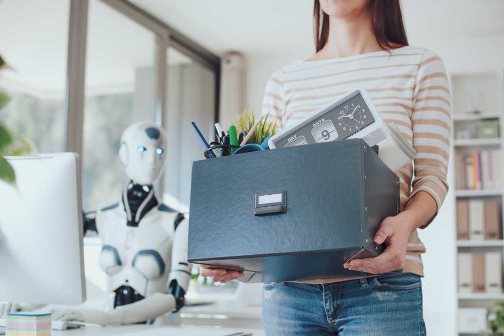 AI replaces worker