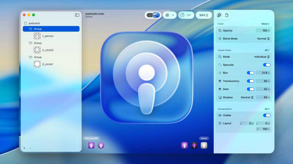 Apple has an app to make icons for Liquid Glass UI