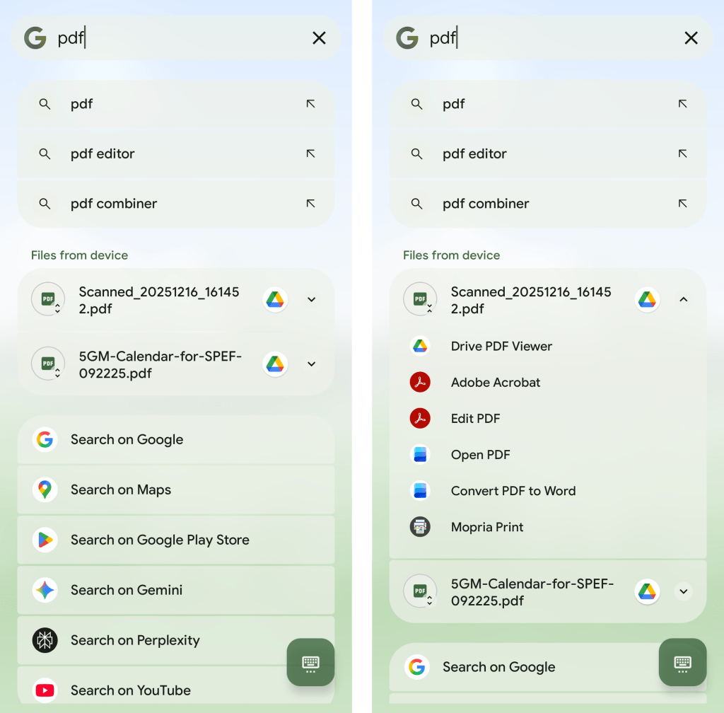 Pixel Search - Android search files